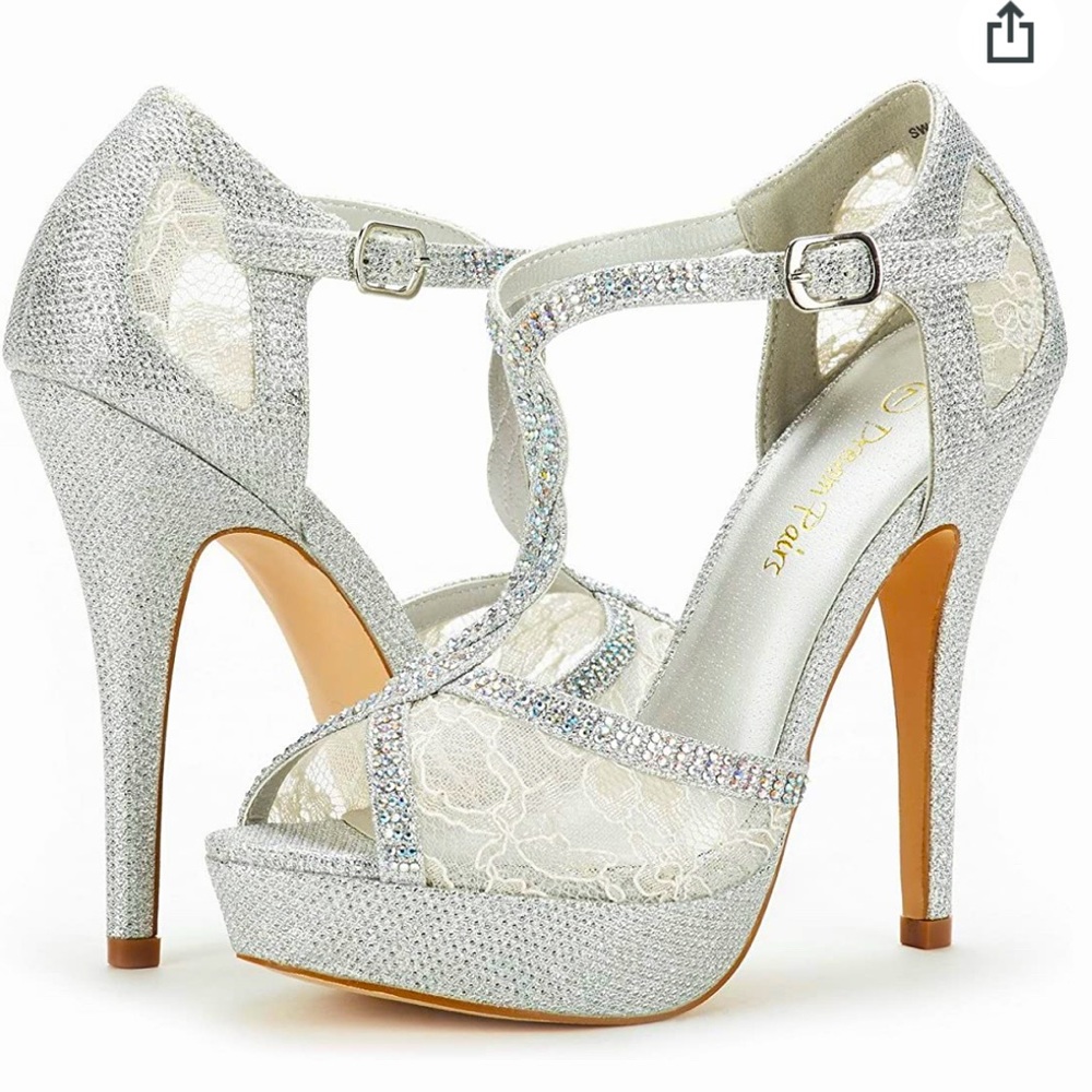 DREAM PAIRS Women's Heeled Sandals Pump